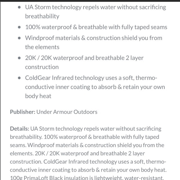 Under Armour Kymera Infrared Jacket Size Small NWT - Picture 8 of 8